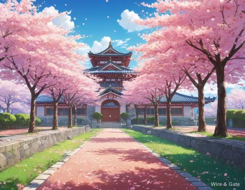 The cherry blossom lane