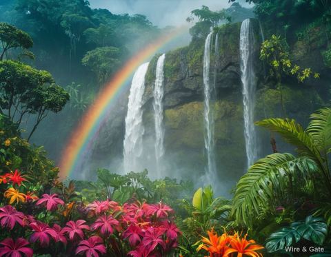 The jungle waterfall