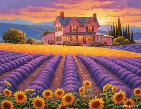 The farm and the lavender