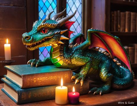 The library dragon