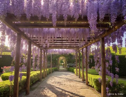 The wisteria arbour