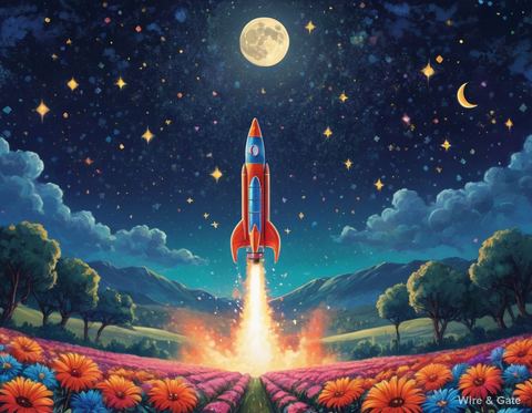 The rocket and the flowers