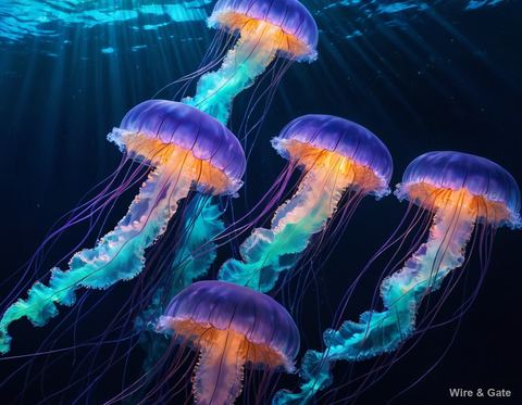 Jellyfish in the deep