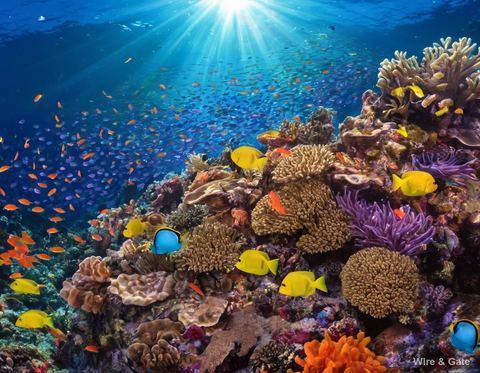 The teeming reef