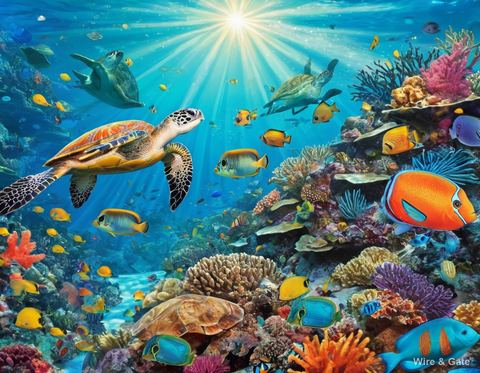 The coral reef