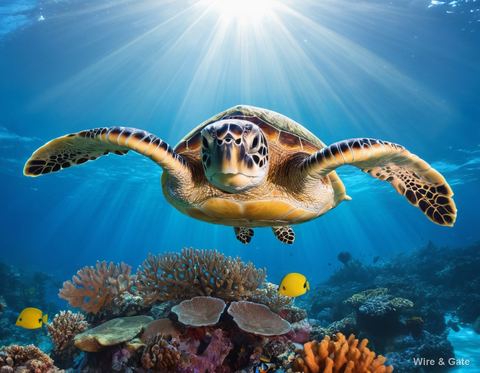 The reef turtle