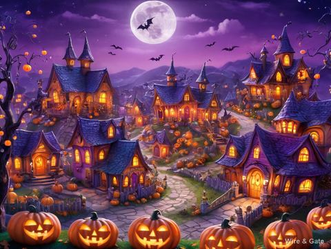 The Halloween village